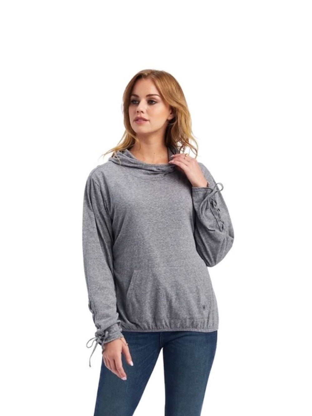 Ariat Ladies Kansas Heather Grey Hoodie, M